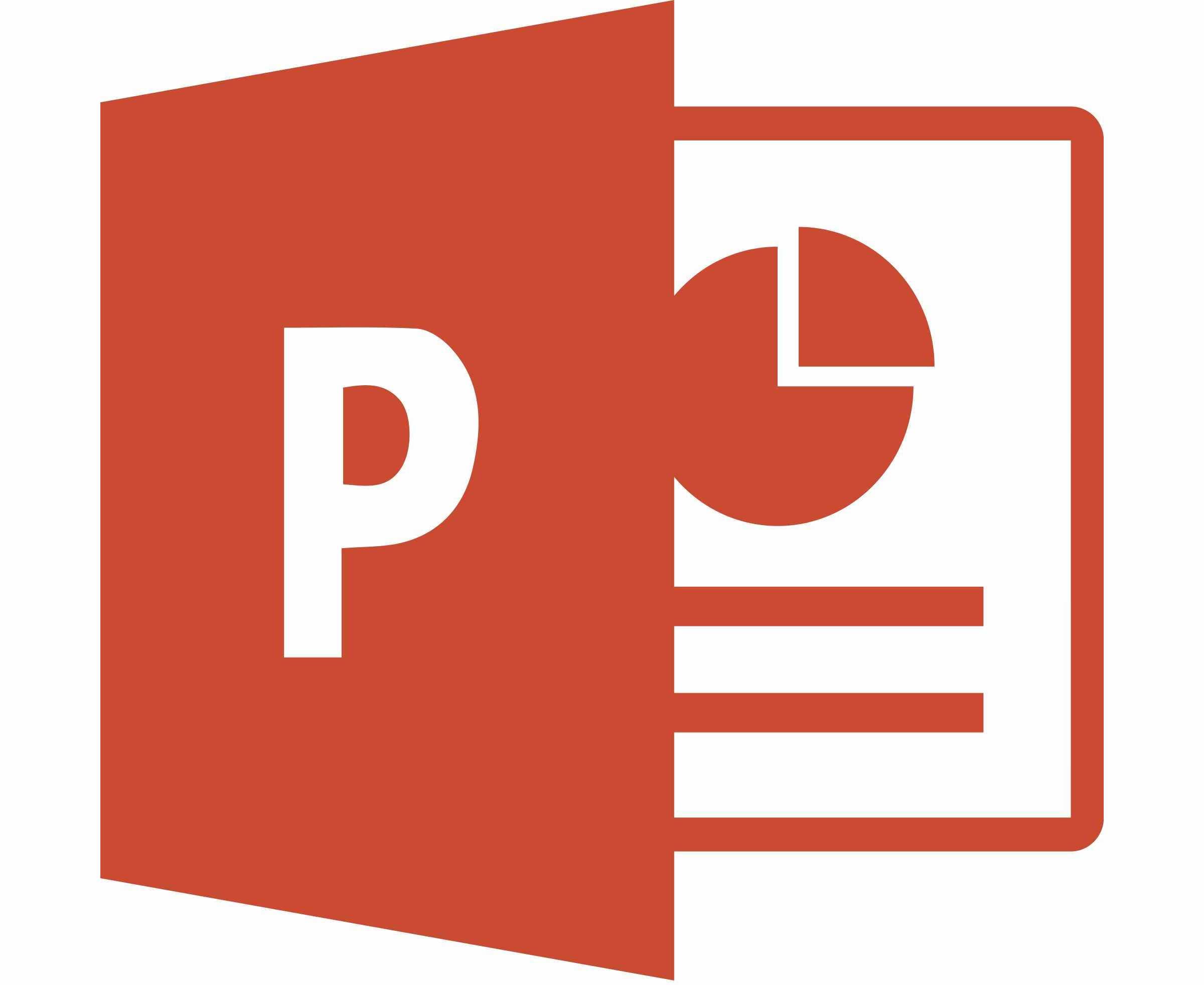 Microsoft PowerPoint Logo 2013 2018